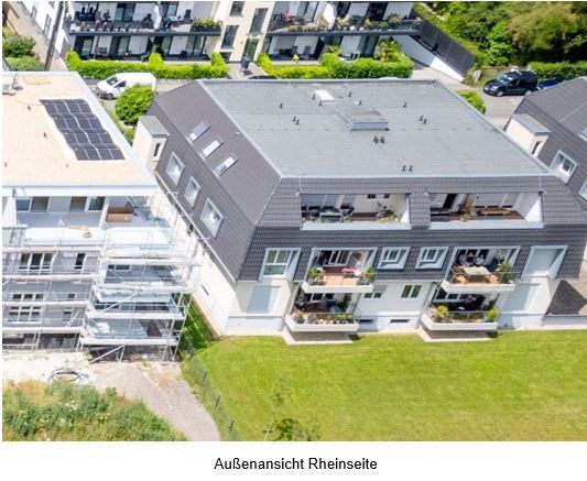 Modernes Penthouse Wohnen mit toller Sicht auf Schloss und Rhein